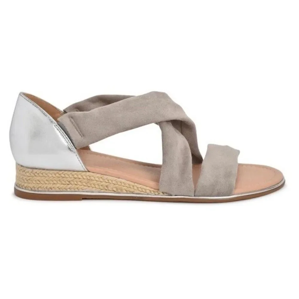 Vintage Havana Pia Light Gray Sandal 7.5 NWT